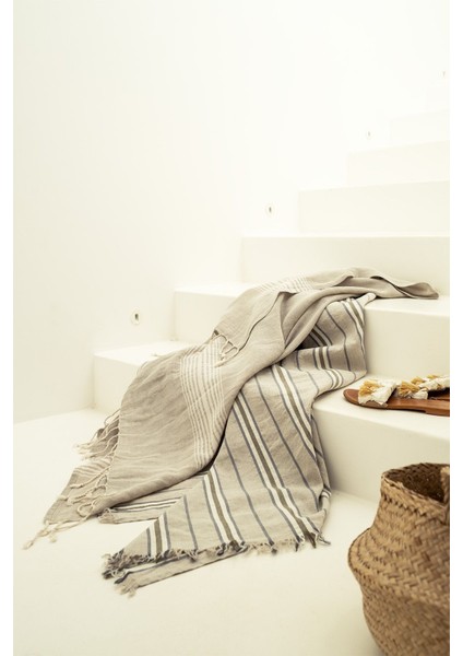 Linen Keten Peştamal Beyaz 90 x 175 - Keseli fırsatları