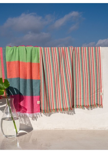 Punto Stripe Pamuk Peştamal Vivid 90 x 175 fiyatları