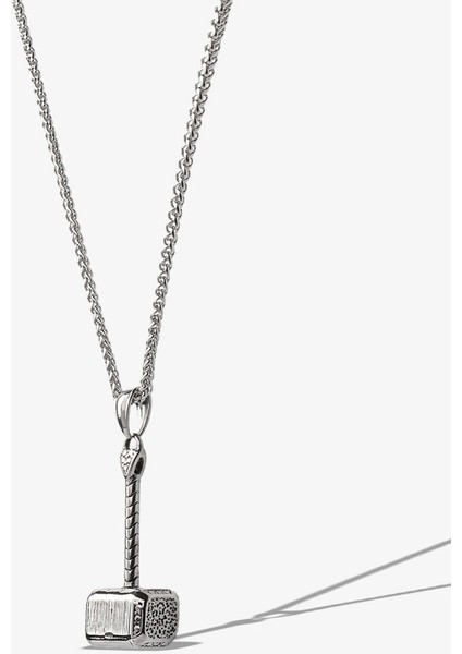 Thor Çekici Paslanmaz Çelik Güvenceli Kolye