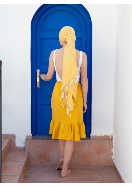 Tan Pamuk Peştamal Safran 100 x 175