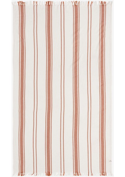 Earth Stripe Pamuk Peştamal Cinnamon 90 x 175