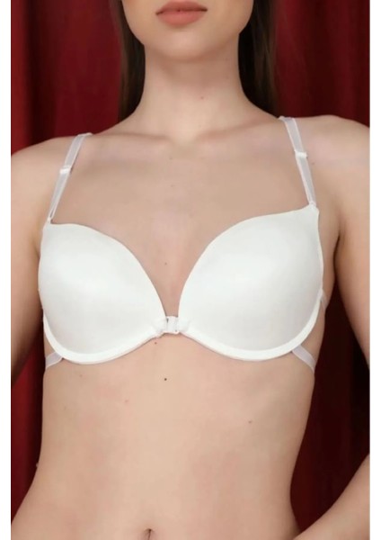 Önden Açılır Sırt Detaylı Yarım Dolgulu Balenli Sütyen