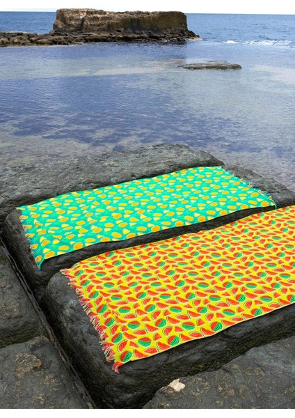 Pineapple Pamuk Peştamal Baskılı 85 x 160