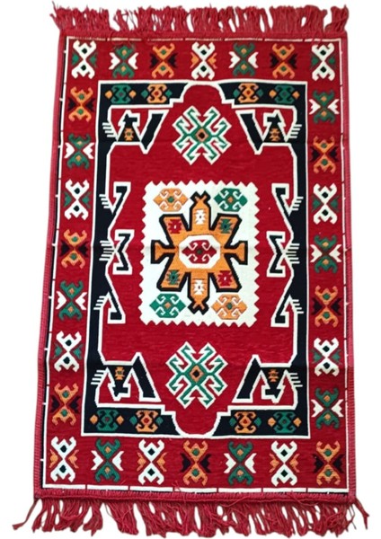 ® 60*95 Filistin Geleneksel Işlemeli Küçük Hacimli Oturma Odası Halısı K00011