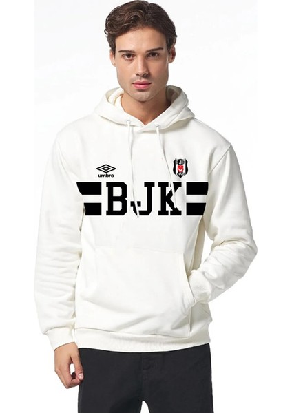 Orjinal Kapüşonlu Beyaz Sweatshirt