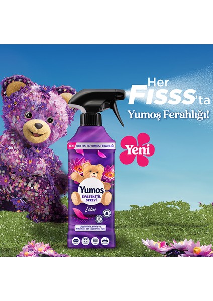 Ev Ve Tekstil Spreyi Lotus Yıkanması Zor Eşyalar Için 450 ml x3