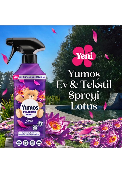 Ev Ve Tekstil Spreyi Lotus Yıkanması Zor Eşyalar Için 450 ml x3