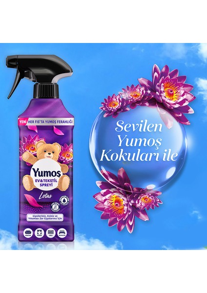 Ev Ve Tekstil Spreyi Lotus Yıkanması Zor Eşyalar Için 450 ml x3