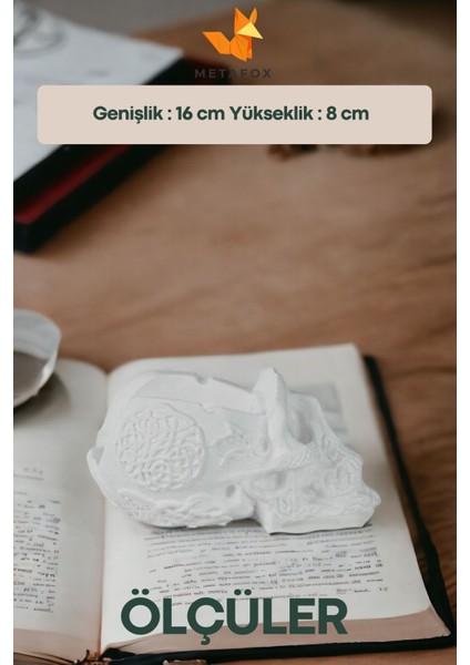 Küllük Kül Tablası Sigara Küllüğü Gümüş Eskitme Model 8