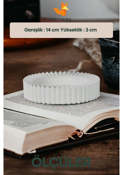 Küllük Kül Tablası Sigara Küllüğü Gümüş Eskitme 4 Adet Model 5