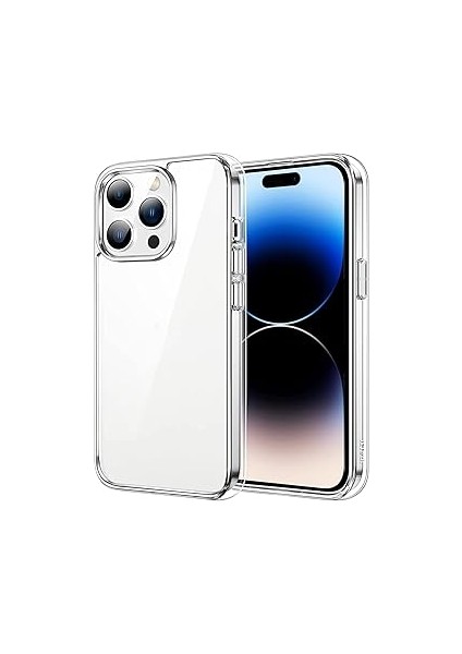 iPhone 14 Pro Max Şeffaf Kılıf 14 Pro Max (6.7') Şeffaf Silikon Kılıf Transparent iPhone 14 Pro Max Kılıfı Şeffaf