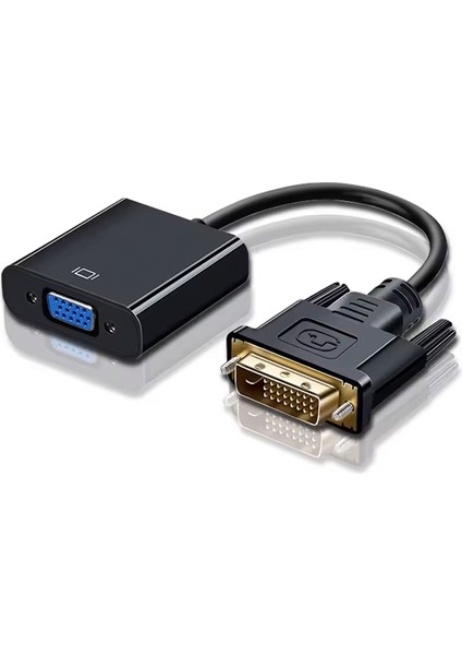 Dvı-D To VGA Adaptör Dönüştürücü Çevirici Monitör Ekran