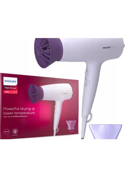 Saç Kurutma Philips BHD341/10, 2100W, Thermo Koruma Aksesuarı