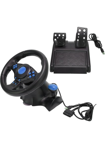 EY_6103 Titreşimli 4in1 PC/XBOX360/PS3/PS2 USB Oyuncu Bilgisayar Oyun Direksiyon Seti Tak/çalıştır