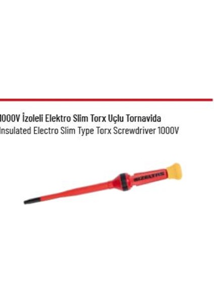 1000 V İzoleli Eletroslim Torx Uçlu Tornavida T20