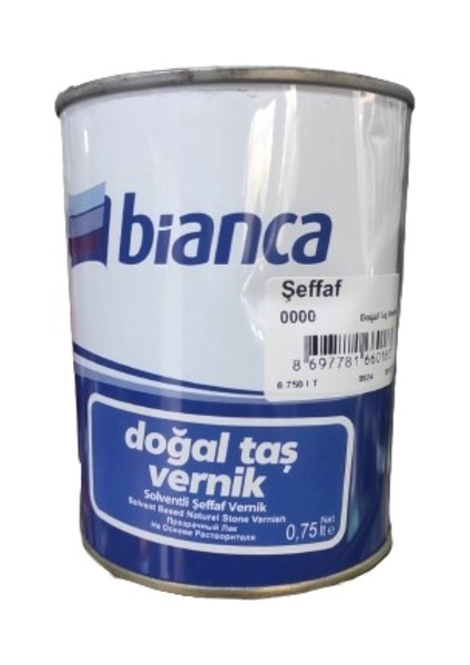 Tuğla, Ahşap, Doğal Taş Verniği Şeffaf Vernik 0.75 Lt