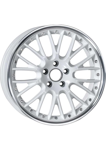 18 Inç 5X114.3 Bbs Speedline Civic I30 Megane Fluence Uyumlu Beyaz Jant Modeli Honda Hyundai Renault (4 Adet)