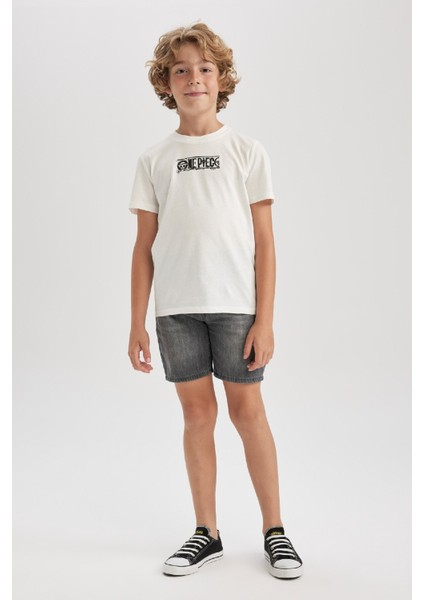 Erkek Çocuk Jean Şort B0067A823SM