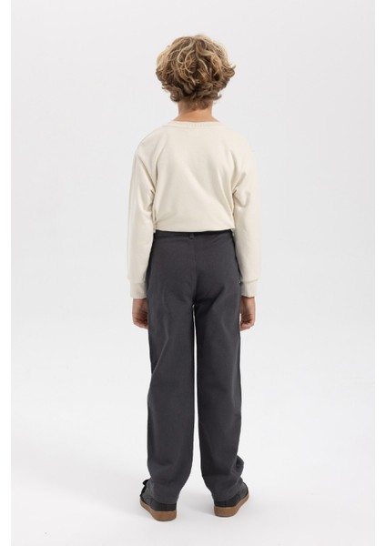 Erkek Çocuk Loose Fit Standart Paça Gabardin Pantolon A5728A823WN