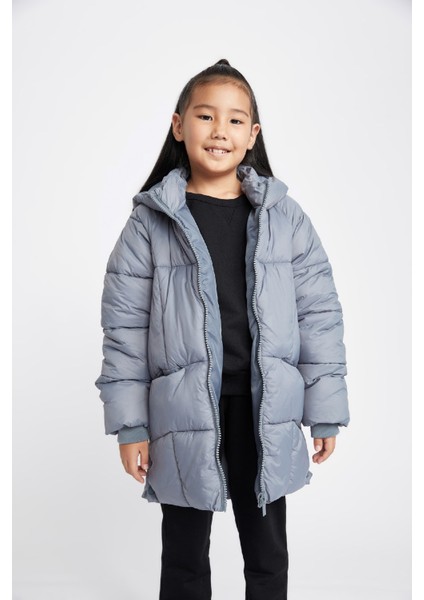 Kız Çocuk Su İtici Kapüşonlu Kaban A0900A823AU fırsatları