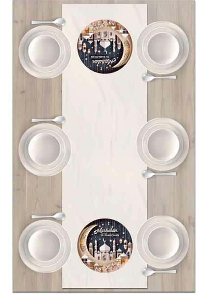 Ramazan Serisi 140 x 40 cm Dijital Baskılı Runner (Ramadan) fiyatları