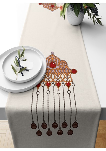 Ramazan Serisi 140 x 40 cm Dijital Baskılı Runner (Ramadan)