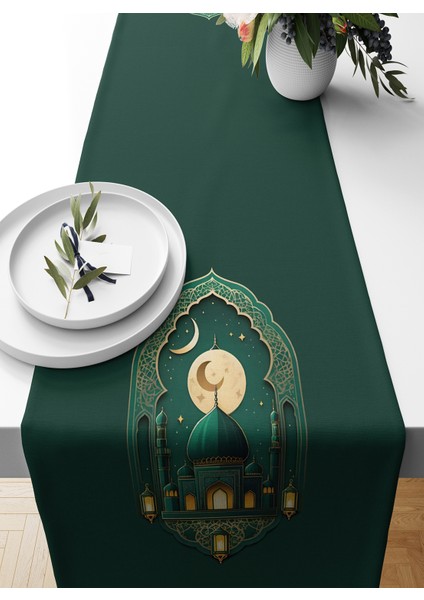 Ramazan Serisi 140 x 40 cm Dijital Baskılı Runner (Ramadan)
