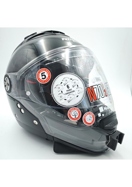 Nolan N70.2 Gt Kask Için Gen1 Model Chinmount Aksiyon Kamera Çene Bağlantı Aparatı
