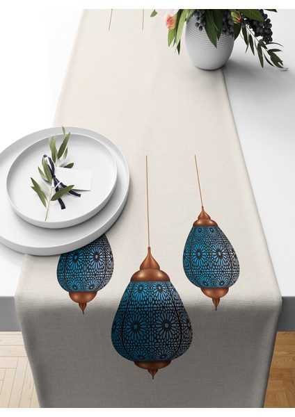 Ramazan Serisi 140 x 40 cm Dijital Baskılı Runner (Ramadan)
