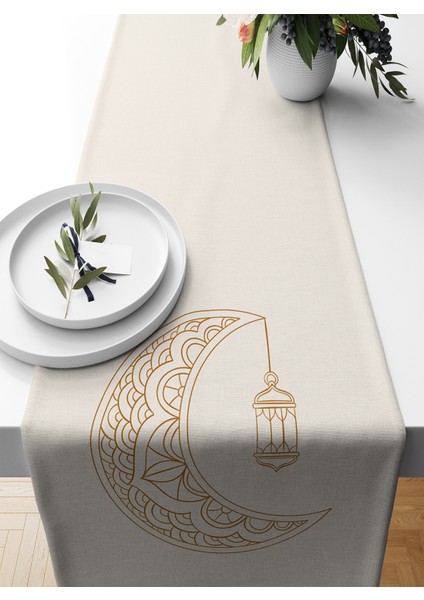 Ramazan Serisi 140 x 40 cm Dijital Baskılı Runner (Ramadan)