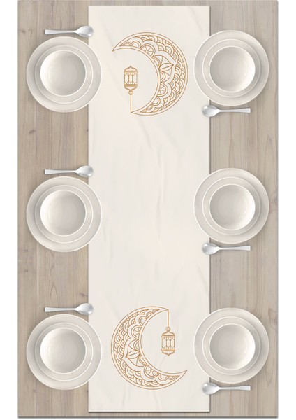 Ramazan Serisi 140 x 40 cm Dijital Baskılı Runner (Ramadan)