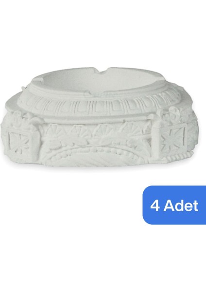 Küllük Altın Kül Tablası Dekoratif Küllük 4 Adet Model 2