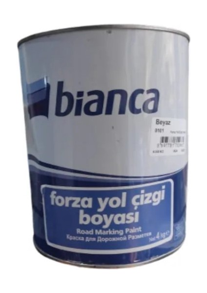 Forza Yol Çizgi Boyası 4 kg Beyaz-Sarı