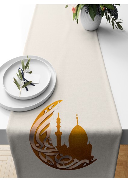 Ramazan Serisi 140 x 40 cm Dijital Baskılı Runner (Ramadan)