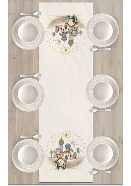 Ramazan Serisi 140 x 40 cm Dijital Baskılı Runner (Ramadan) fiyatları