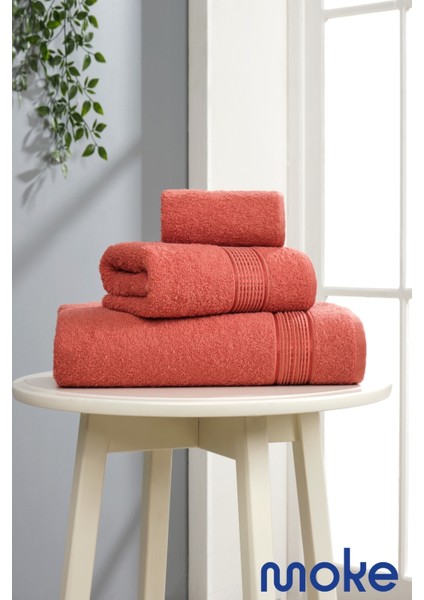 MOKE 3'lü Banyo Havlu Seti | Banyo Havlu Takımı Pamuklu | Havlu Seti fiyatları