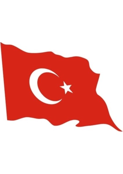 Reklam Dalgalanan Türk Bayrağı Sticker