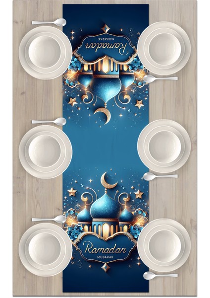 Ramazan Serisi 140 x 40 cm Dijital Baskılı Runner (Ramadan)