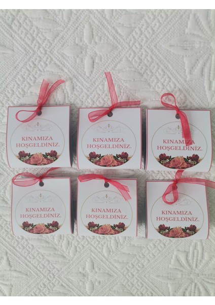 Özel Tasarım Hazır Paketlenmiş Kınamıza Hoşgeldiniz Yazılı Dağıtmalık Kına modelleri