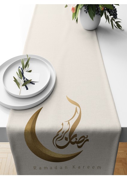 Ramazan Serisi 140 x 40 cm Dijital Baskılı Runner (Ramadan)