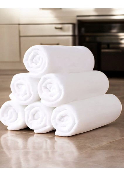 70 x 140 Eponj Beyaz Banyo Havlusu 400GR 4 Adet