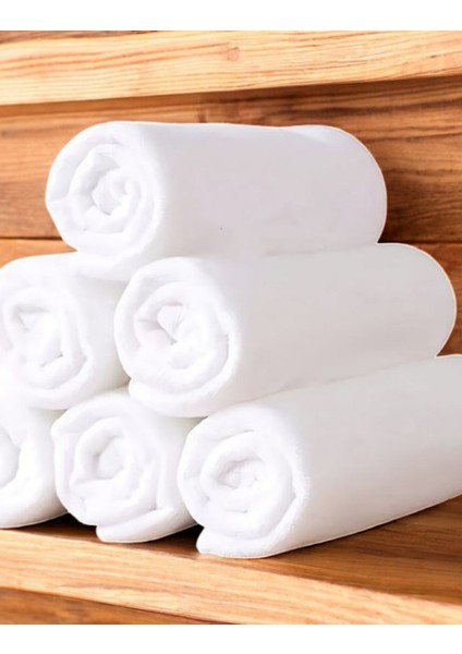 70 x 140 Eponj Beyaz Banyo Havlusu 400GR 4 Adet