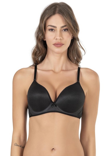 Basic B Cup Dolgulu Sütyen | Siyah