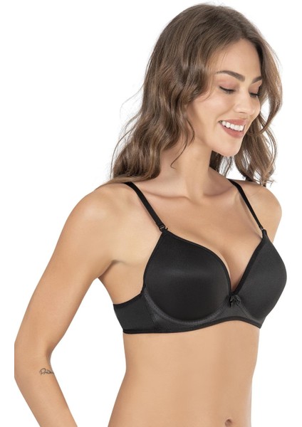 Basic B Cup Dolgulu Sütyen | Siyah
