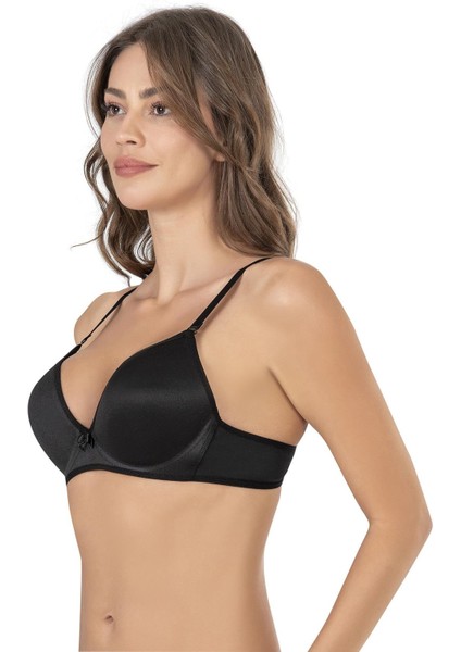 Basic B Cup Dolgulu Sütyen | Siyah