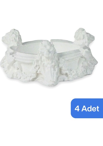 Küllük Altın Kül Tablası Dekoratif Küllük 4 Adet Model 7