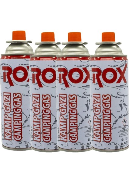 Valfli Basınçlı Kamp Kartuşu 227 Gram 4 Adet