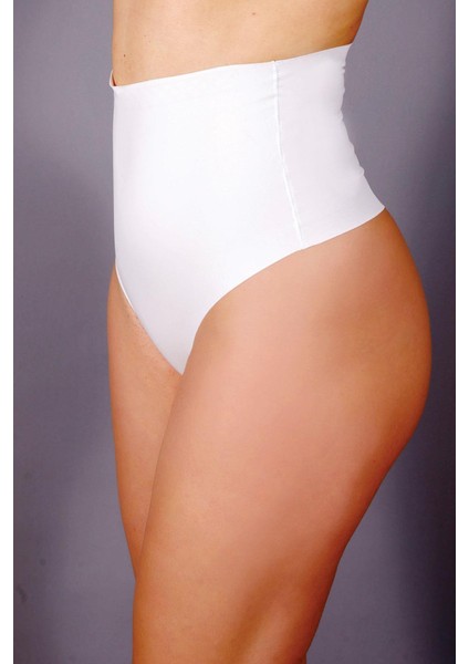 Lazer Kesim Yüksek Bel String | Ekru 9206 modelleri