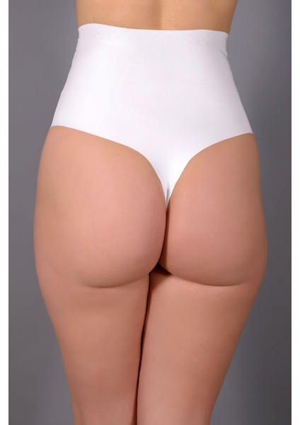 Lazer Kesim Yüksek Bel String | Ekru 9206 fırsatları