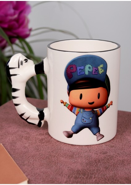 Pepe ve Şila Resimli Kupa Bardak
